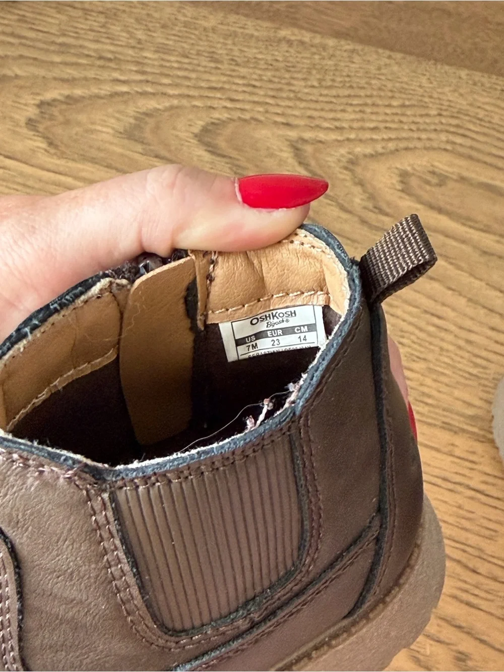 OshKosh B’Gosh Brown Boots: Toddler Size 7